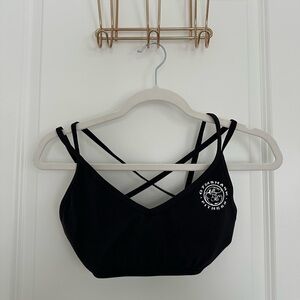 Gymshark Black Cross-Back Sports Bra